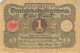 1 Mark 1920 Deutsche Reichsbanknote VF/F (III)  Darlehenskassenschein - 1 Mark