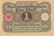 1 Mark 1920 Deutsche Reichsbanknote AU/EF (II)  Darlehenskassenschein - 1 Mark