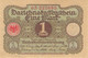 1 Mark 1920 Deutsche Reichsbanknote AU/EF (II)  Darlehenskassenschein - 1 Mark