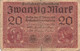 20 Mark 1918 Reichsbanknote IV/G (IV) Darlehenskassenschein - 20 Mark