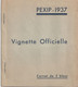 Carnet De 5 Bloc De 4 Pexip  1937 Complet Petite Adherence Sur Le Haut De Feuille De Chaque Bloc - Briefmarkenmessen