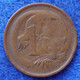 AUSTRALIA - 1 Cent 1966 KM# 62 Elizabeth II Decimal Coinage 1971 - Edelweiss Coins - Non Classés