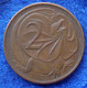 AUSTRALIA - 2 Cents 1966 Frill-necked Lizard KM# 63 Bronze - Edelweiss Coins - Zonder Classificatie