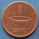 FIJI - 1 Cent 1999 KM# 49a Elizabeth II Decimal Coinage (1971) - Edelweiss Coins - Fidji