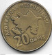 *azerbaijan 20 Qapik 2006  Km 43  Unc - Azerbaïdjan