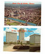 2 Different WICHITA, Kansas, USA, Aerial View & Garvey Center, Old Chrome Postcard - Wichita