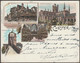 Court Card, Multiview, Chester, Cheshire, 1899 - FW Chapman Postcard - Chester