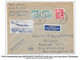 AIR FRANCE - 1950 Vignette LABEL Sur Lettre PLM AVION Pour ALLEMAGNE + LUFTPOST PAR AVION Aff GANDON - Aerei