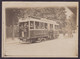 Photo Ancienne Paris Tramway Omnibus Ligne 23 AUTEUIL Octroi De Paris  Voir Dos - Cars