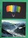 Parachutisme Parapente Paraglider Lot De 4 Cartes Postales 4 Postcards ( 4 Scans ) - Parachutting