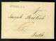 BESZTERCEBÁNYA  Vonalbélyegzéssel Feladott Teljes Tartalmú Portós Levél (1831), Piros Rötlis '6' Kr Portójelzéssel Pestr - ...-1867 Voorfilatelie
