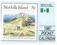 (BB 9) Norfolk Island - Pocket Calendars / Calendrier De Poche - 1987 & 1993 (2) - Nieuwjaar