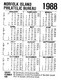 (BB 9) Norfolk Island - Pocket Calendars / Calendrier De Poche - 1986 & 1988 (2) - Neujahr