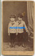 149947 REAL PHOTO COSTUMES TWO BOY WITH A HAT PHOTOGRAPHER STROMEYER 6 X 10 CM NO POSTAL POSTCARD - Photographs