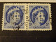 CANADA 1954 Perforé  Elizabeth II PAIRE - Perforadas
