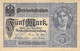 5 Mark Reichsbanknote AU/EF (II) Darlehenskassenschein - 5 Mark