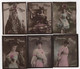 CARTES CIGARETTES MELIA ALGER Tirage C 1 D 2 Lot 6 Artiste THOMASSIN ROBERT AUG LENDER REJANE GAUTHIER - Melia