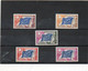 FRANCE  Série Complète 5 Timbres     1958-59   Y&T: 17 à21    Conseil De L'Europe  Neufs Sans Charnière  Gomme Tachée - Sonstige & Ohne Zuordnung