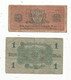 Billet , Allemagne ,1914 (1 Mark) , 1919 ( 25 Pfennig/Wiesbaden) ,LOT DE 2 BILLETS ,  2 Scans - Otros & Sin Clasificación