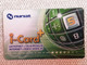 2005.. KAZAKHSTAN..PHONECARD..I-CARD....INTERNET+VOICE OVER IP...NURSAT - Telekom-Betreiber