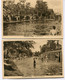 CPA - 2 Cartes Postales - Belgique - Asquillies Plage - Le Grand Bassin - Le Bassin De Natation  (DG15483) - Quévy