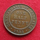 Australia 1/2 Half Penny 1933 Australie Australien  Wºº - Other & Unclassified