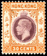 Hong Kong 1912 SG110 30c Purple And Orange-yellow Mult Crown CA  Lightly Hinged Mint - Ongebruikt