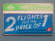 50 Units BT Phonecard - 2 Flights For The Price Of 1 - BT Emissioni Pubblicitarie