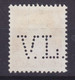 Denmark Perfin Perforé Lochung (V15) 'V.L.' V. Løwener, København Fr. IX. Stamp (2 Scans) - Varietà & Curiosità