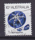 Australia Perfin Perforé Lochung 'T' Tasmania 1974 Mi. 561, 10c. Star Saphire ERROR Variety 'Missing Pin' (2 Scans) - Perfins