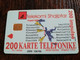 ALBANIA TELEKOMI SHQIPTAR  200  UNITS CHIPCARD /  **4339** - Albanien