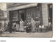 CPA 93 Ile St Denis Carte Photo Devanture D'epicerie Famille Pohu Chocolat Vinay - L'Ile Saint Denis