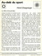 Fiche Sports: Au Delà Du Sport - Henri Desgrange, Créateur Du Journal L'Auto-Vélo - Editions Rencontres 1977 - Deportes