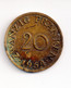 REF MON2a  : Monnaie Coin Allemagne Saarland 20 Franken 1954 - 20 Francos