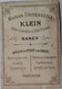 Maison Universelle Klein, Nancy - Articles De Voyage Et De Chasse, Maroquinerie, Bijouterie, Jouets, Parfumerie - Otros & Sin Clasificación