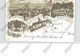 0-5606 NIEDERORSCHEL - RÜDIGERSHAGEN (Eichsfeld), Lithographie, Gasthaus Zur Linde, Kirche, Gesamtansicht - Heiligenstadt