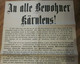 Original Plakat V. 1. WK - Weihnachts-Spendensammlung In Kärnten - 1914-18