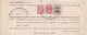 فارسی 1907 - Persia   - Postal Receipt Djahroum (Jahrom) - Lingah (Bender-Lingueh, Bandar Lengeh) - Iran