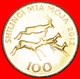 • ANTELOPES (1993-2015): TANZANIA ★100 SHILLINGS 2012 MINT LUSTER! LOW START ★ NO RESERVE! - Tanzanía