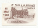 Cp, Bourses & Salons De Collections , 2 E Foire à La Brocante Et à La Carte Postale ,DURTAL , 1983 , 2 Scans - Borse E Saloni Del Collezionismo