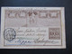 Italien 1895 Ganzsache Auslandskarte Nach Cöln Und Weitergsendet Nach Nippes. Blauer Stempel Nachzusenden Nach - Ganzsachen