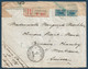 Belgique Lettre Albert 1er N°141 Paire Obl "Postes Militaires Belgique" 9 Gratté + Censure Pour Montreux En Suisse RR - Armada Belga