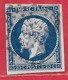 France N°14Aa Napoléon 20c Bleu Foncé 1854 O - 1853-1860 Napoléon III.