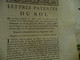 Lettres Patentes Du Roi 30/09/1786 Prorogation Délai Accordé Aux Archers Gardes  Compagnie Du Prévôt Général Des Monnaie - Gesetze & Erlasse