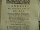 Arrest Conseil D'état Du Roi 03/05/1771 Privilèges Et Exemption Pour Les Lieutenants Et Maréchaux.... - Gesetze & Erlasse