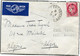 FRANCE LETTRE PAR AVION DEPART LYON-? 8-9-41 RHONE POUR L'ALGERIE - 1945-47 Ceres De Mazelin