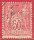 France N°98 Sage 50c Rose (type II N Sous U) 1890 O - 1876-1898 Sage (Type II)