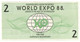 (CC 24) Australia Fake Banknote Money (issued For World Expo 88 In Brisbane) $ 2 & 5 - Sonstige & Ohne Zuordnung