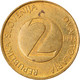 Monnaie, Slovénie, 2 Tolarja, 1993, TTB+, Nickel-brass, KM:5 - Eslovenia