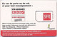 FRANCE GSM Card  : FRA13 SFR (light Printed Text) MINT - Nachladekarten (Handy/SIM)